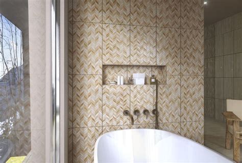 Trevi Beige X R Cm Chevron Decor Geometric Decor Bathroom