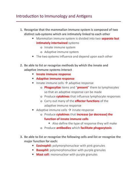 Introduction To Immunology And Antigens Introduction To Immunology