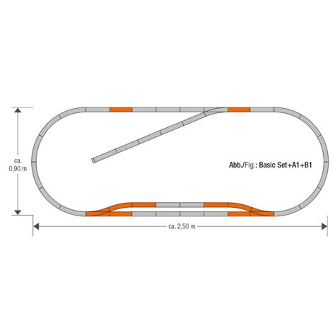 ROCO 61151 Spur H0 GeoLine Gleisset B1 50 92