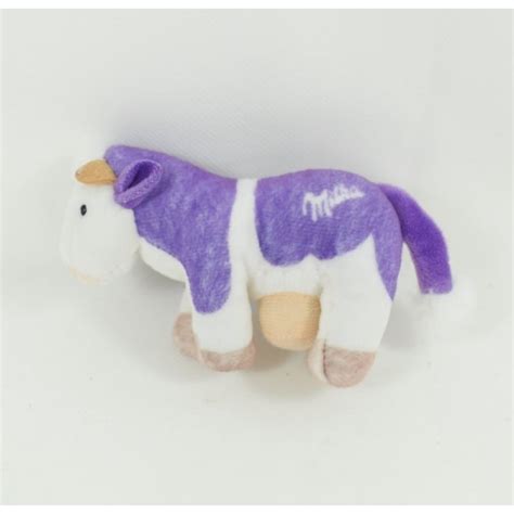 Plush Cow Milka Purple White Advertising Milka 14 Cm Sos Cuddly Toy