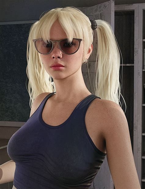 Sc Dforce Pigtails For Genesis Daz D