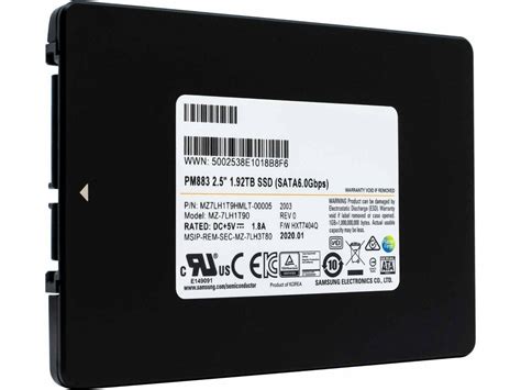 Samsung Pm Tb Sata Gb S Inch Mm Enterprise Ssd Newegg