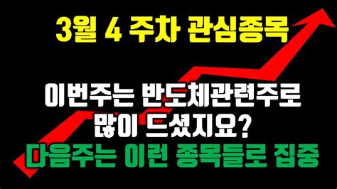 3월4주차 관심종목 공유합니다 무료종목이라 우습게 보지말고 잘 분석해서 대박들 나세요관심종목 무료추천주 차트분석 종목