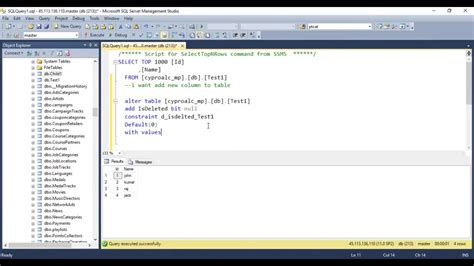 Add A Column With A Default Value To An Existing Table In Sql Server