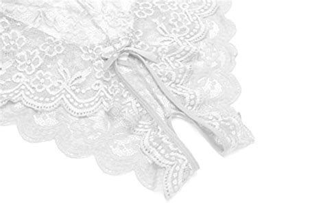 LOLLO VITA See Through Lingerie V Neck Lace Babydoll Teddy Lingerie Women One Piece Bodysuit