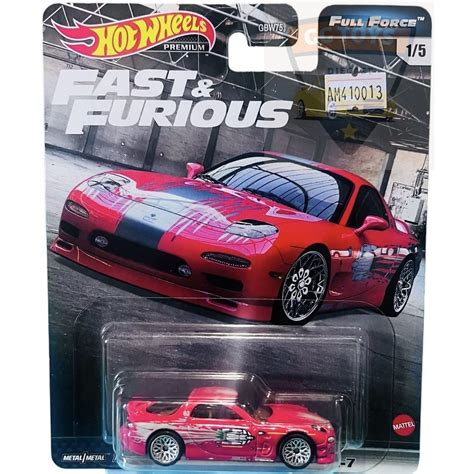 Jual Hotwheels Hot Wheels Premium Fast Farious Mazda RX7 Full Force Merah Shopee Indonesia