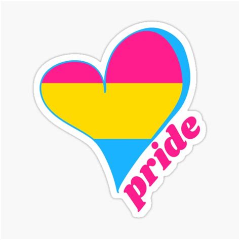 Pansexual Pride Flag Equality Rights For Pansexual Hearts Sticker By Beebsandnugget Redbubble