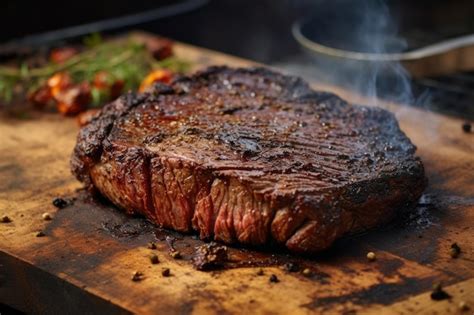 Premium Ai Image Charred Grill Marks On A Perfectly Cooked Steak