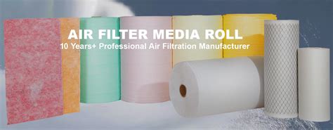 Ashrae Air Filter Material Roll Industrial Fiberglass Pocket Filter