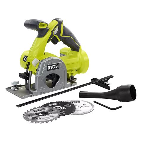 Ryobi 18v One Cordless 3 3 8 Inch Multi Material Plunge Saw Tool Only The Home Depot Canada