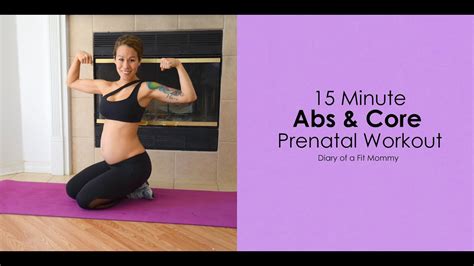 Minute Prenatal Abs Core Workout Youtube