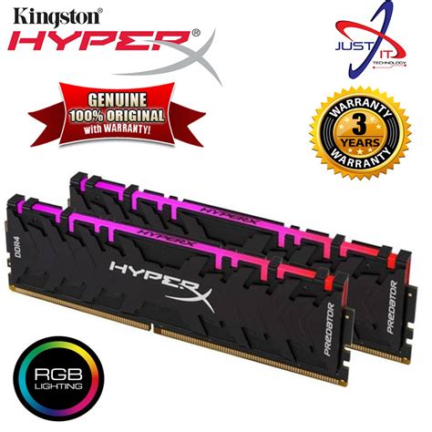 Kingston Hyper X Predator Ddr Mhz Rgb Gaming Ram Gb Shopee