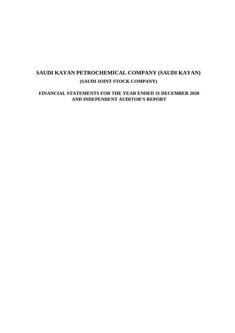 (PDF) SAUDI KAYAN PETROCHEMICAL COMPANY (SAUDI KAYAN) - DOKUMEN.TIPS