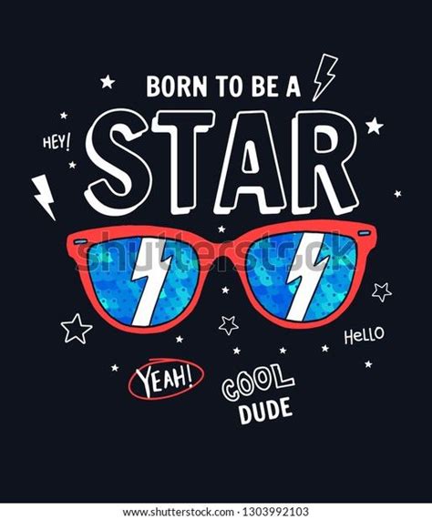 Born To Be A Star Slogan Sequins Graphic