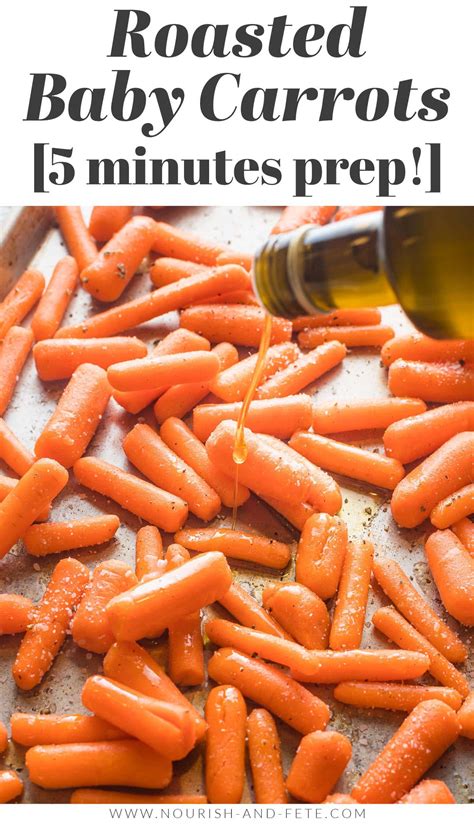 Roasted Baby Carrots Minutes Prep Nourish And Fete