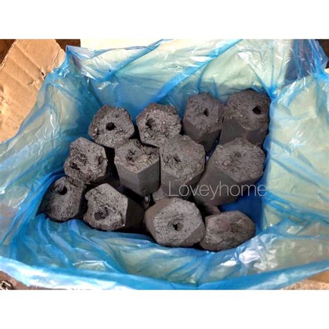 3kg Charcoal Briquette Pure Coconut Shell Barbeque Arang BBQ Arang