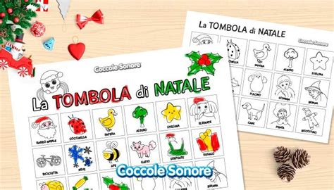 Tombola Di Natale Da Stampare Coccole Sonore Tombola Di Natale