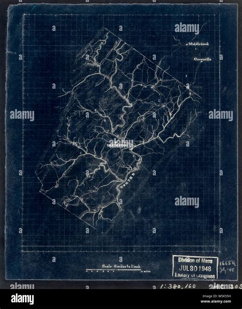 038 Map Of Rockbridge County Virginia Inverted Rebuild And Repair Stock