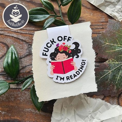 Magnetic Bookmark Fuck Off Im Reading Do Not Disturb Bookmark