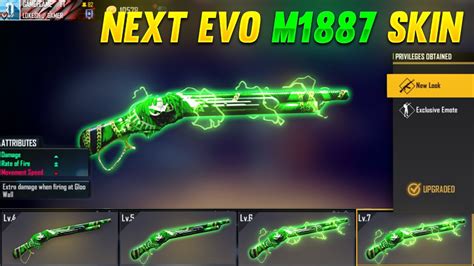 NEXT NEW EVO M1887 GUN SKIN IN FREE FIRE FREE FIRE 2021 YouTube