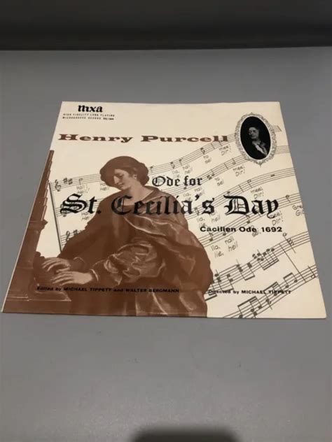 Henry Purcell Ode F R St Cecilia S Day Vinyl Lp Schallplatte