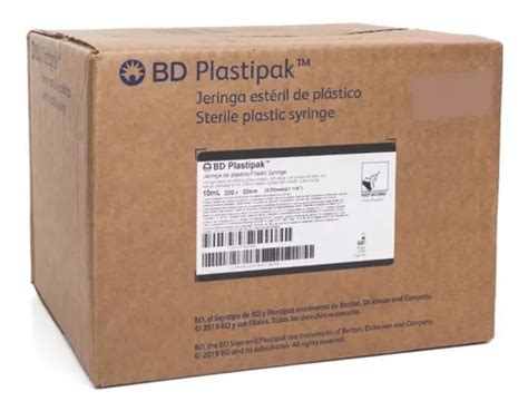 Jeringa Bd Plastipak Ml Gx Mm Negra Caja C Pzas Env O Gratis