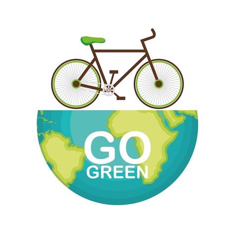 Premium Vector Go Green Ecology Poster