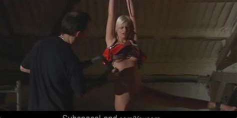 Sexy Blonde Zafira In Dungeon For Bdsm Training Zafira May Tnaflix