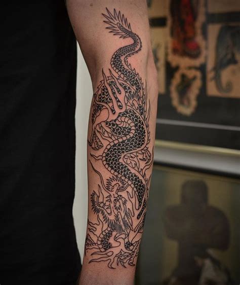 Chinese Dragon Tattoos On The Forearm