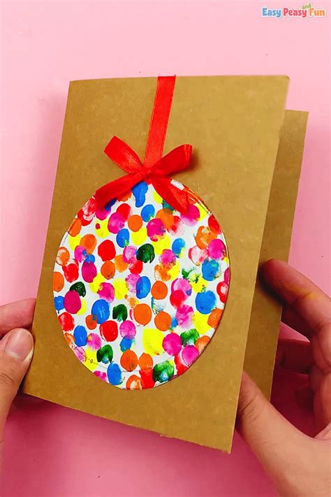 Fingerprint Christmas Ornament Card Idea Easy Peasy And Fun