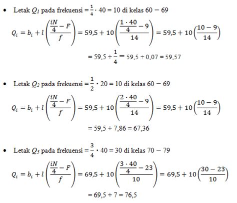 Soal Dan Jawaban Kuartil Desil Dan Persentil Rumus Kuartil Desil Dan