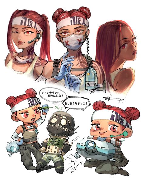 Octane Lifeline And D O C Health Drone Apex Legends Drawn By Neko