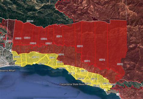 Thomas Fire Map Evacuation - Gennie Clementine