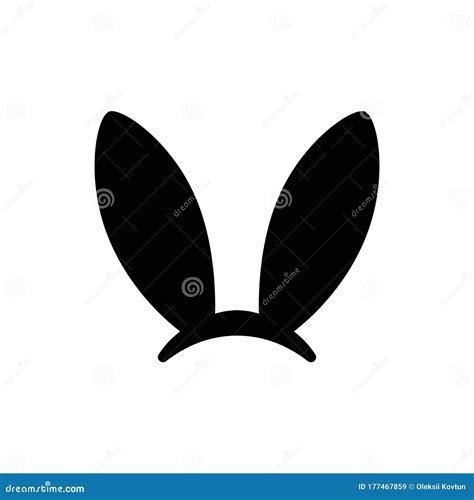 Bunny Ears Bunny Ears Icon Isolated Vector Stock Illustration