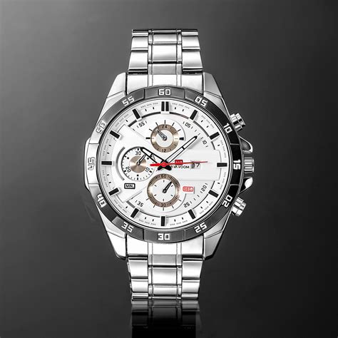 45mm Stainless Steel Quartz Watch - Helloice