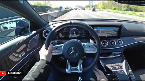 2024 Mercedes AMG GT 63 S 4 Door Coupe Test Drive POV Autobahn YouTube