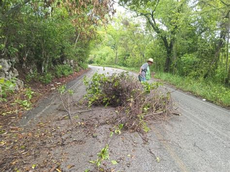 GOBIERNO ESTATAL ATIENDE A CAMINOS AFECTADOS POR LLUVIAS