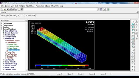 Analysis Of Cantilever Beam For Stress Deflection Sfd And Bmd In