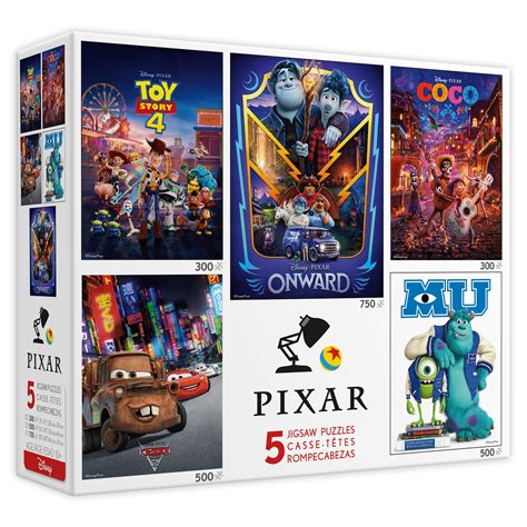 Ceaco 5 In 1 Disney Pixar Interlocking Jigsaw Puzzle Multipack