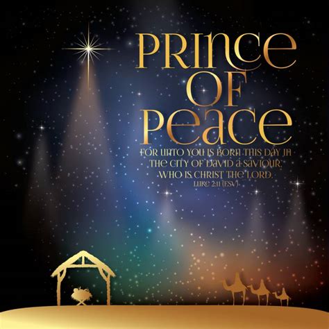 Prince of Peace Luxury Christmas Card - Just Cards Direct | Christian ...