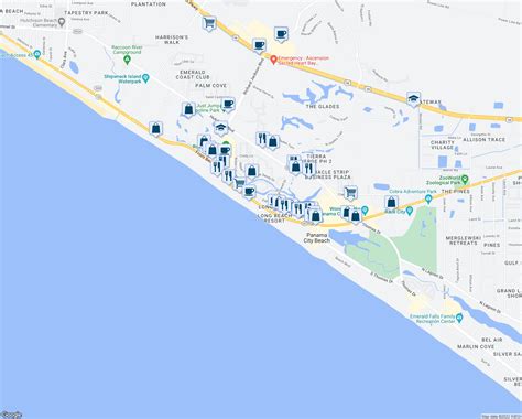 31 Panama City Beach Condo Map Maps Database Source | Beach Map