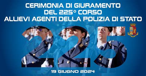 A Caserta Il Giuramento Dei Nuovi Agenti Della Scuola Della Polizia Di