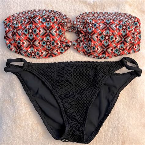 Reef Swim Mismatch Bikini Set Xhilaration And Reef Crochet