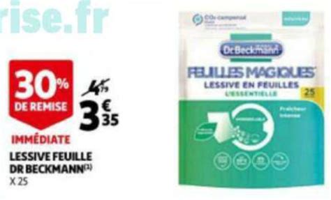 Anti Crise Fr Lessive En Feuilles Dr Beckmann Chez Auchan 24 01