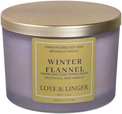 Amazon White Barn Bath Body Works Flannel 3 Wick Candle 14 Oz