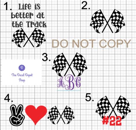 Racing Decals Bike Racing Decal Drag Racing Kart Racing - Etsy