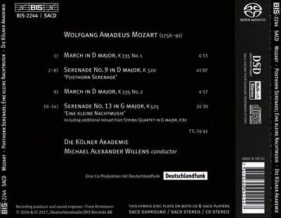 Mozart Posthorn Serenade Eine Kleine Nachtmusik New Cd