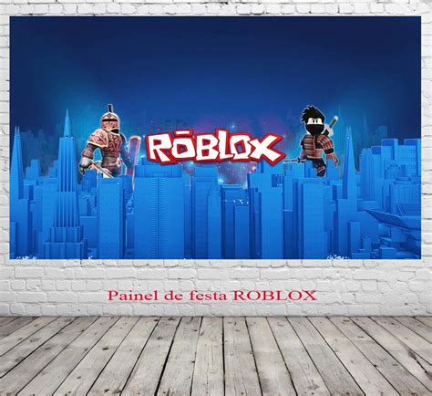 Painel De Festa Roblox No Elo Artefoliaefestas Ba C