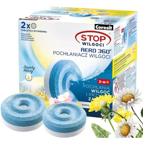 CERESIT STOP WILGOCI Tabletki do pochłaniania AERO 360 2x450G POLNE