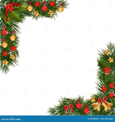 Christmas Garland Border Green Stock Illustrations – 6,240 Christmas ...